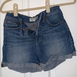 Madewell Classic Blue Denim Shorts